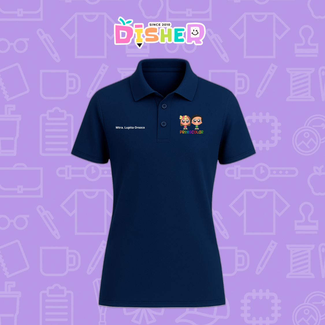 PBD-D-003 : Polo Bordada Dry Fit Dama I Starcitos Preescolar