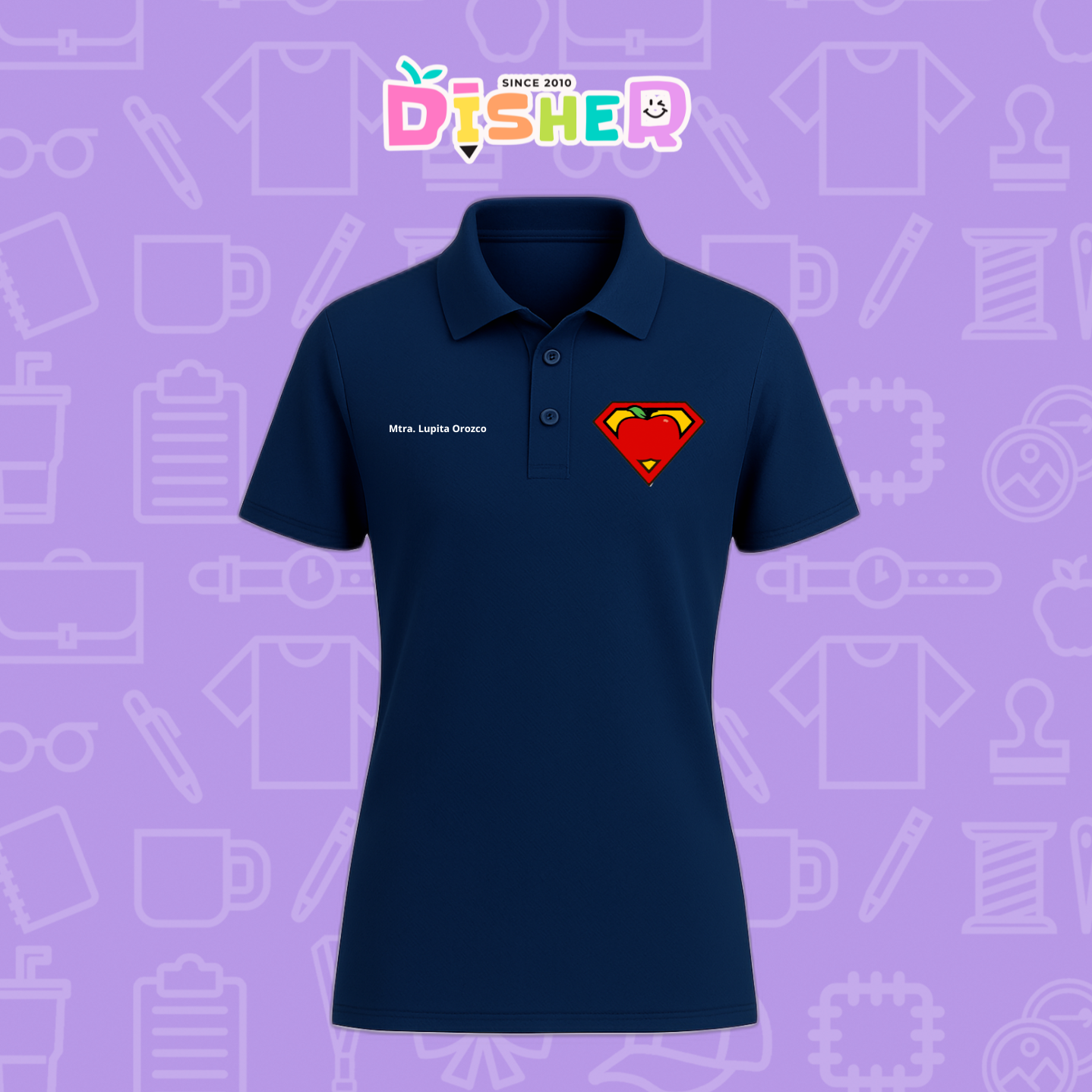 PBD-D-089: Polo Bordada Dry Fit Dama I Super Maestro