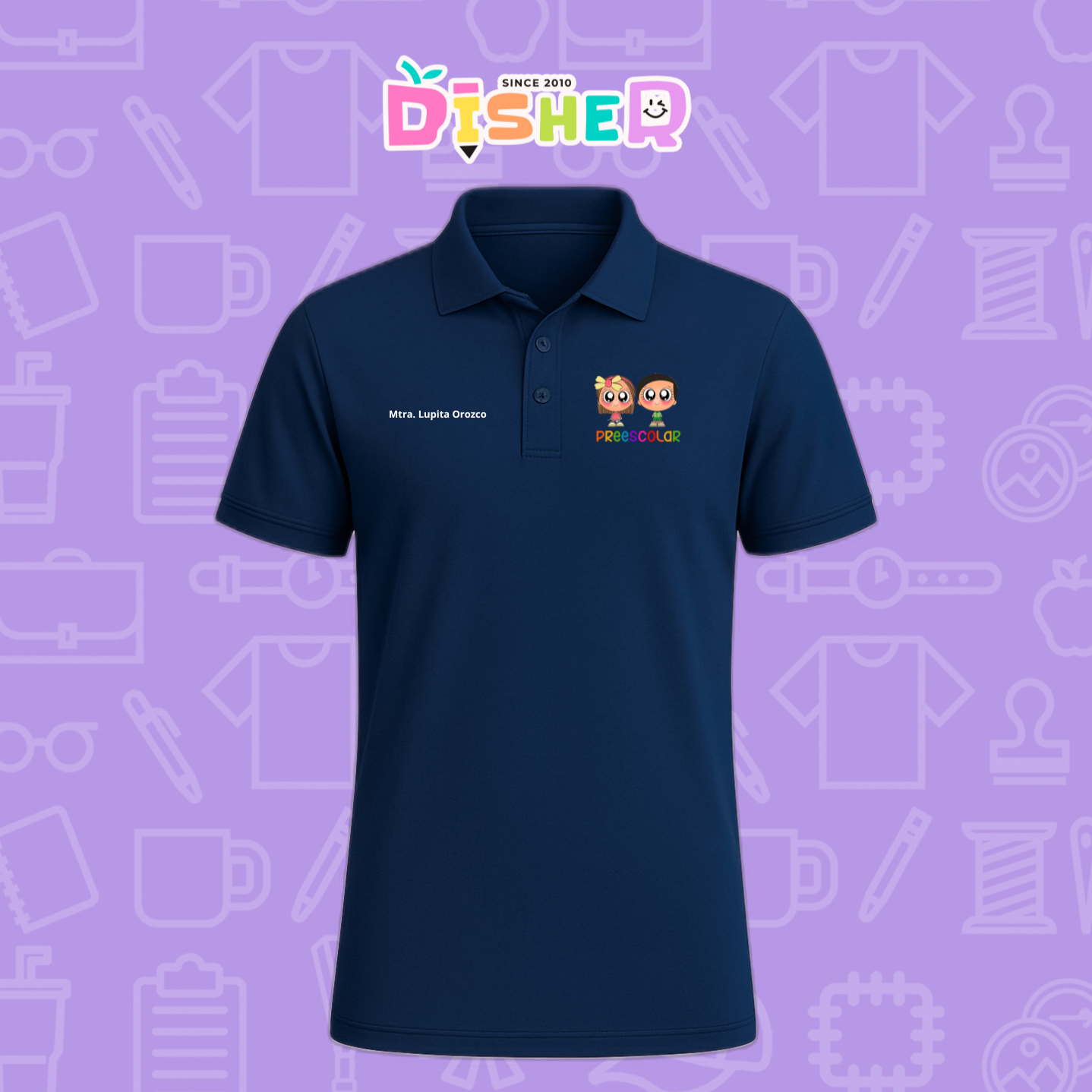 PBD-C-002: Polo Bordada Dry Fit Caballero I Starcitos preescolar