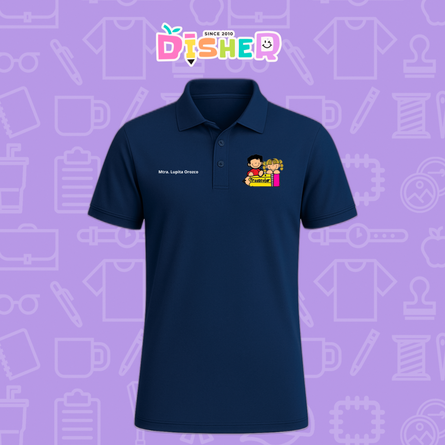 PBD-C-0081: Polo Bordada Dry Fit Caballero I Niños preescolar