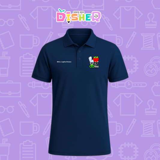 PBD-C-0069: Polo Bordada Dry Fit Caballero I  Love