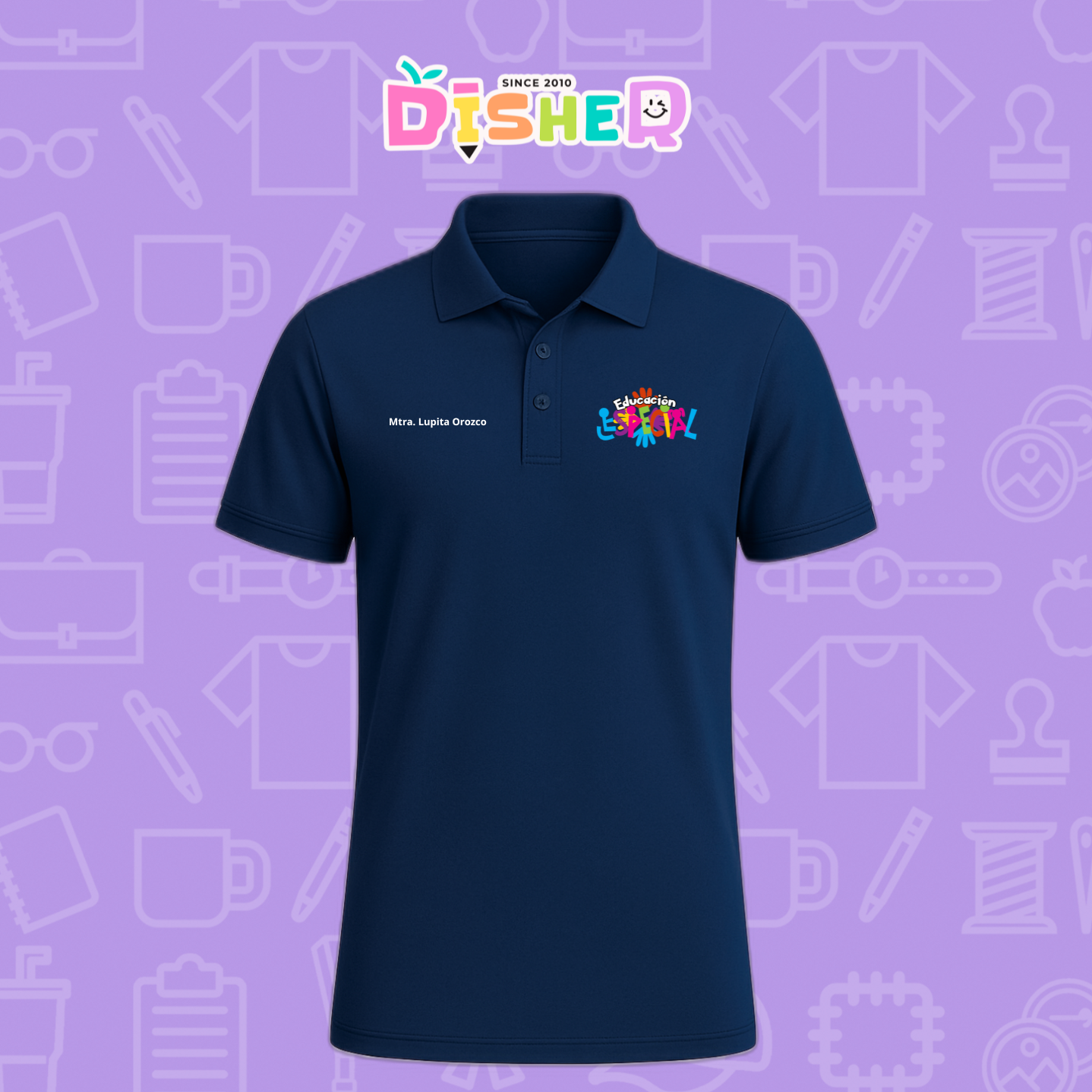 PBD-C-0078: Polo Bordada Dry Fit Caballero I Educación especial