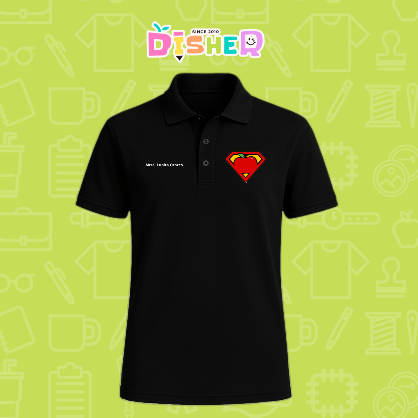 PBD-C-0089: Polo Bordada Dry Fit Caballero I Super Maestro