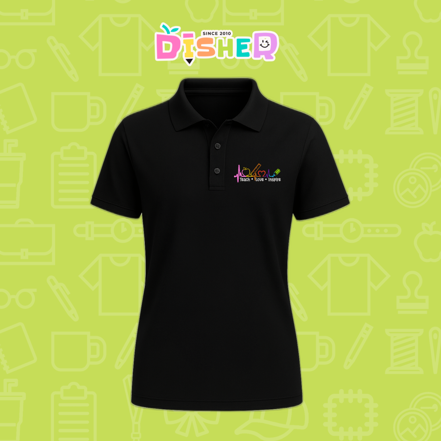 PBD-D-082: Polo Bordada Dry Fit Dama I Latidos