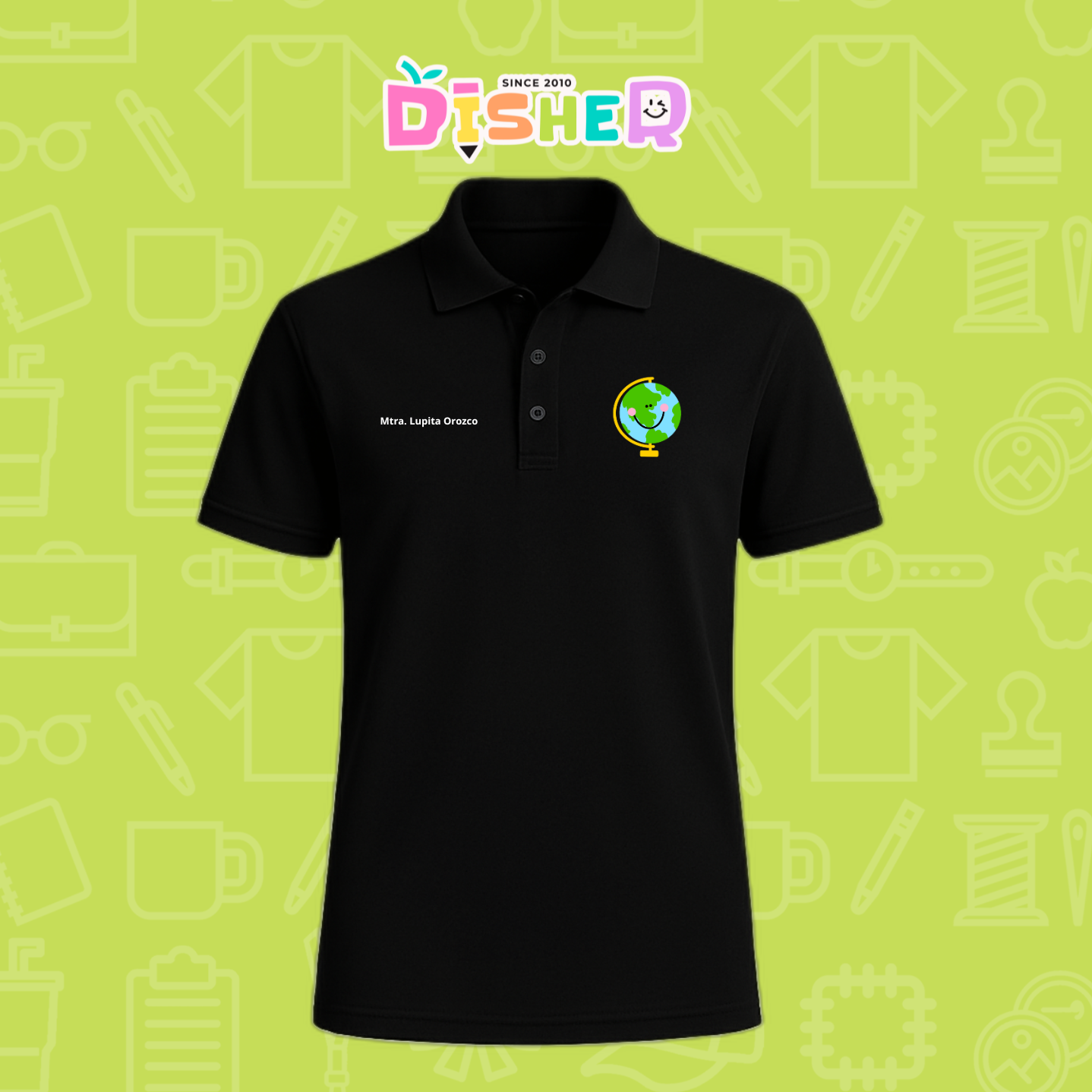 PBD-C-0034: Polo Bordada Dry Fit Caballero I Smile World