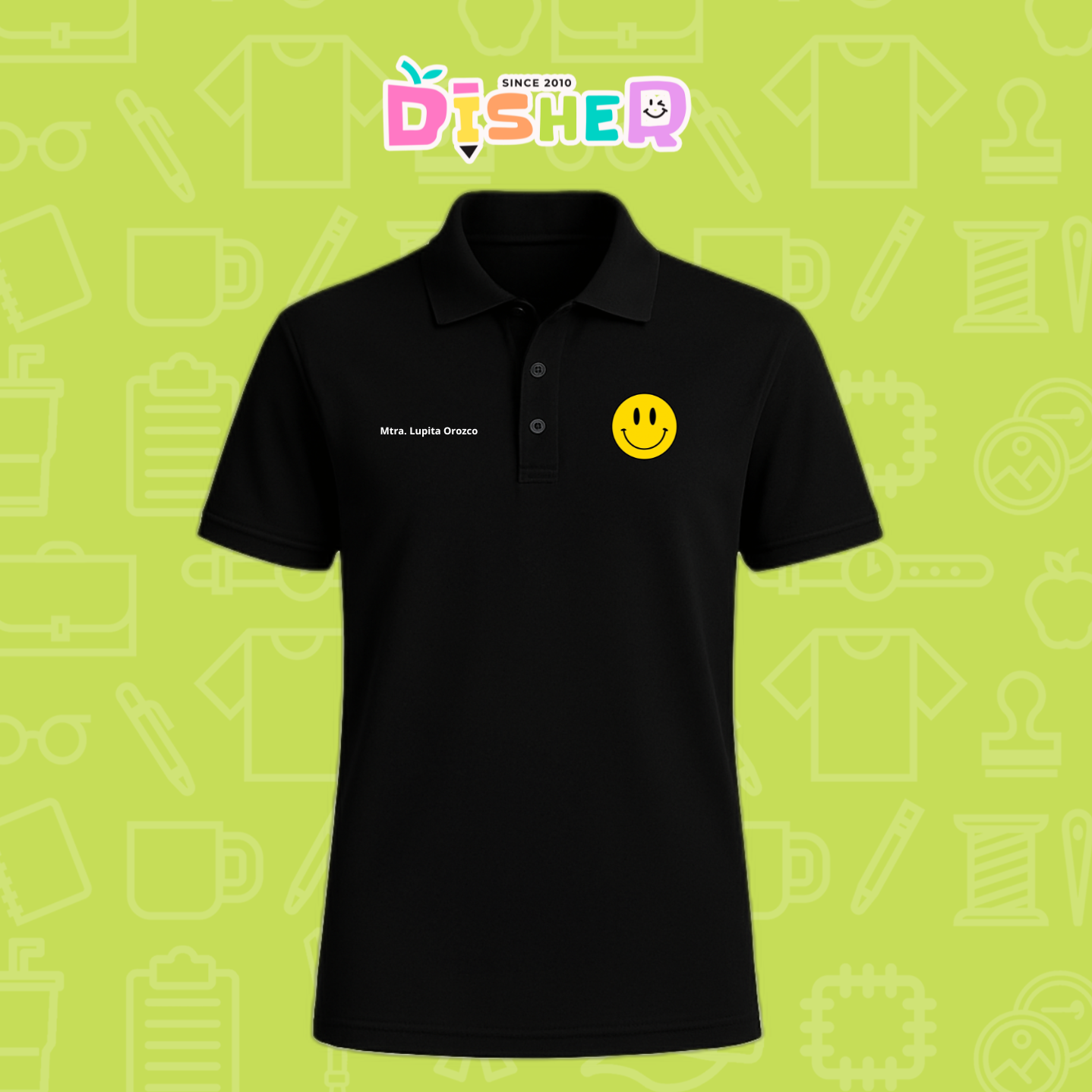 PBD-C-0083: Polo Bordada Dry Fit Caballero I Smily