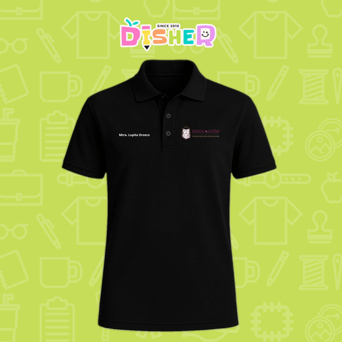 PBD-C-0096: Polo Bordada Dry Fit Caballero I Educación