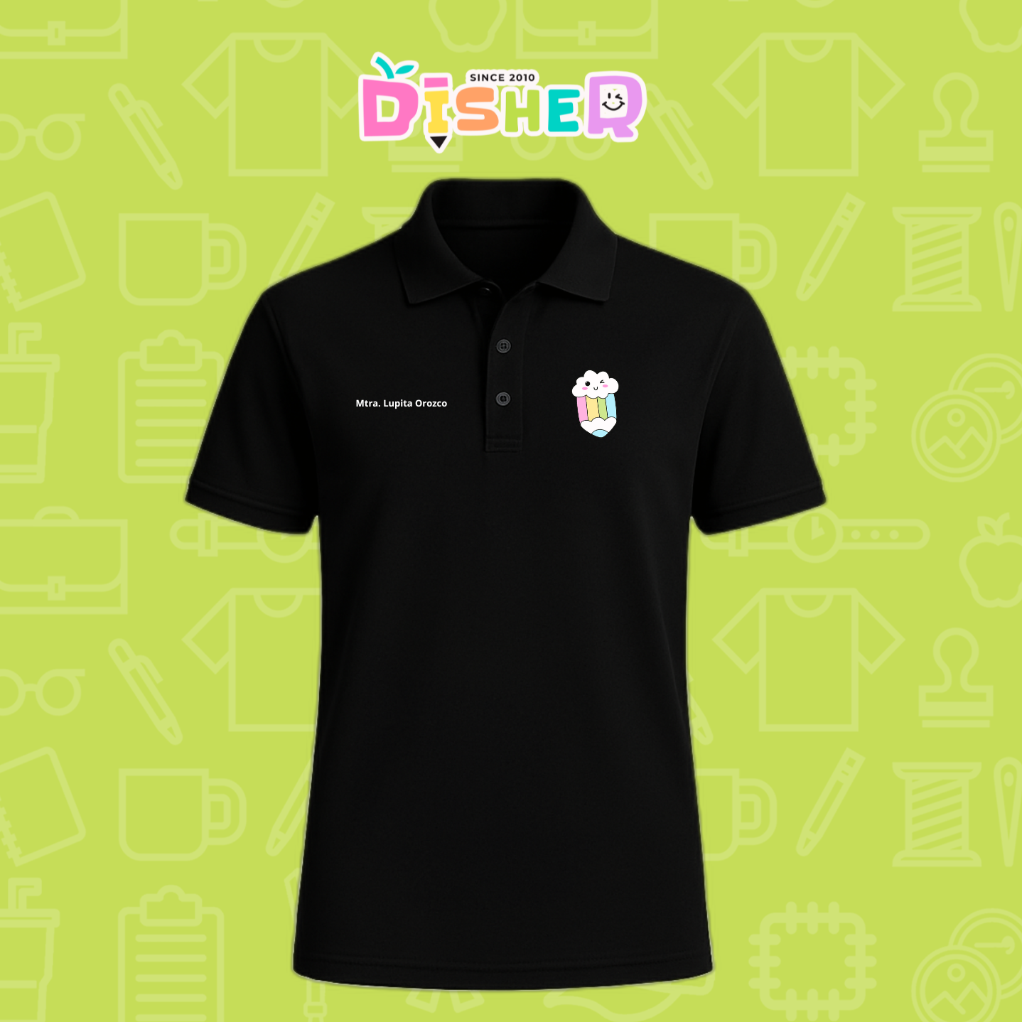 PBD-C-0057: Polo Bordada Dry Fit Caballero I Lápiz nube