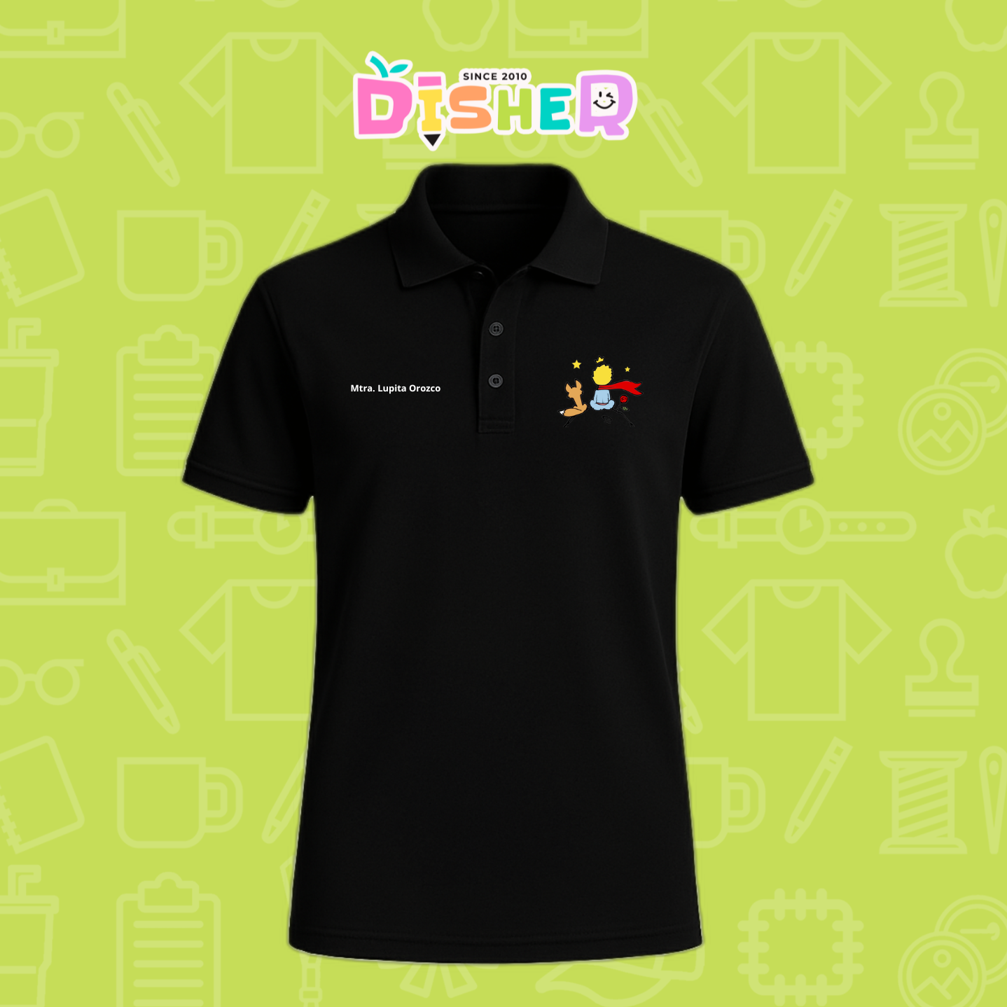 PBD-C-0014: Polo Bordada Dry Fit Caballero I El principito