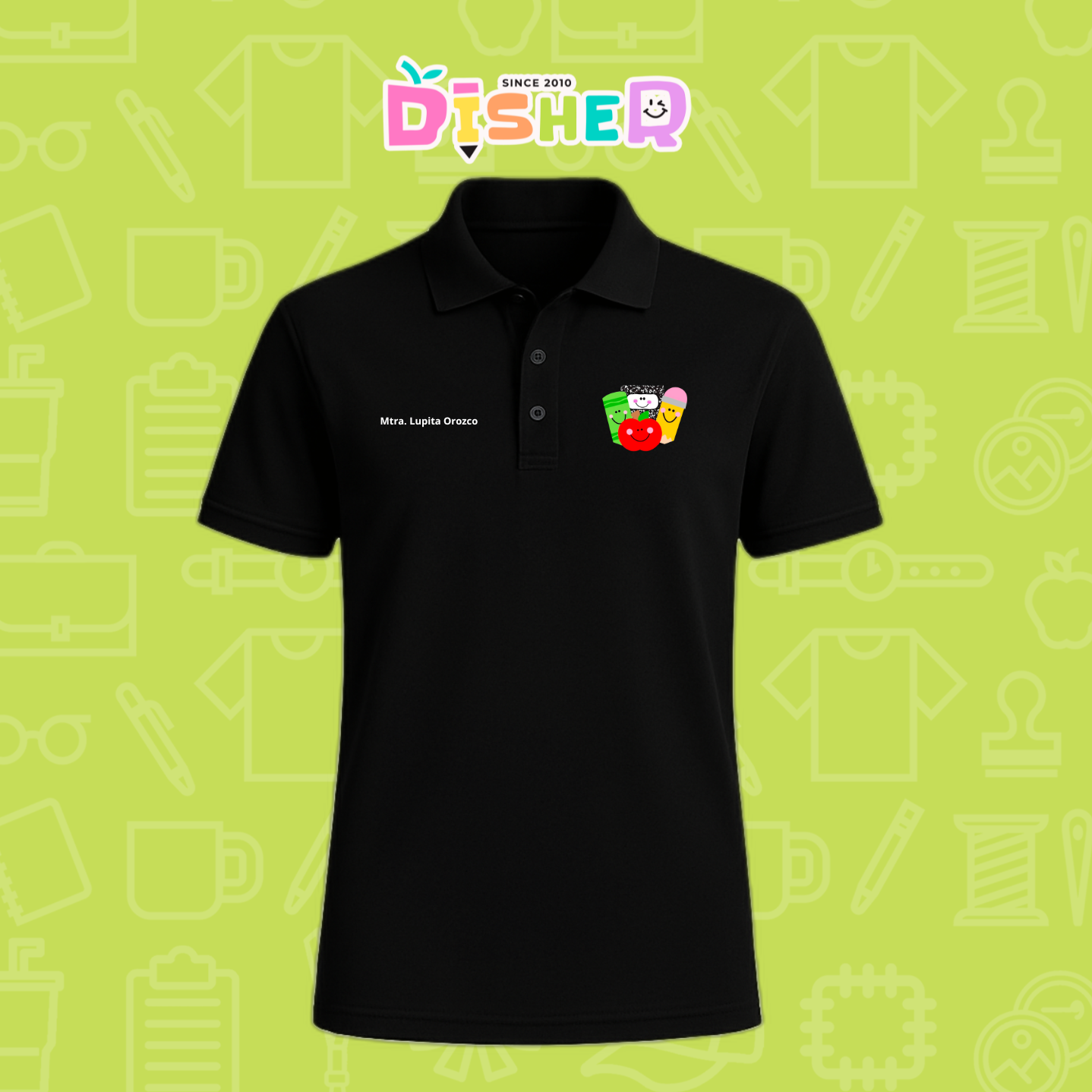 PBD-C-0032: Polo Bordada Dry Fit Caballero I Smile supplies