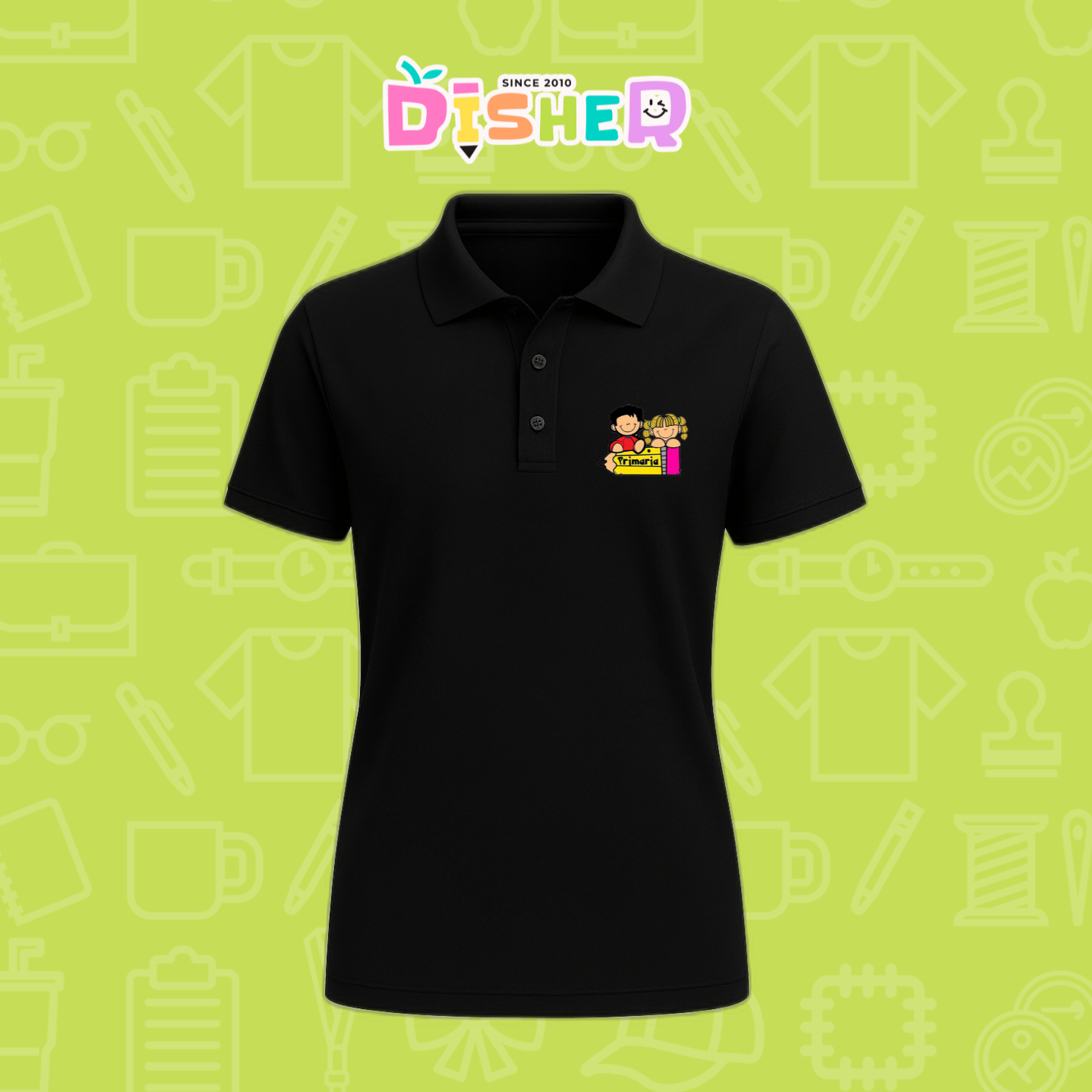 PBD-D-081: Polo Bordada Dry Fit Dama I Niños preescolar