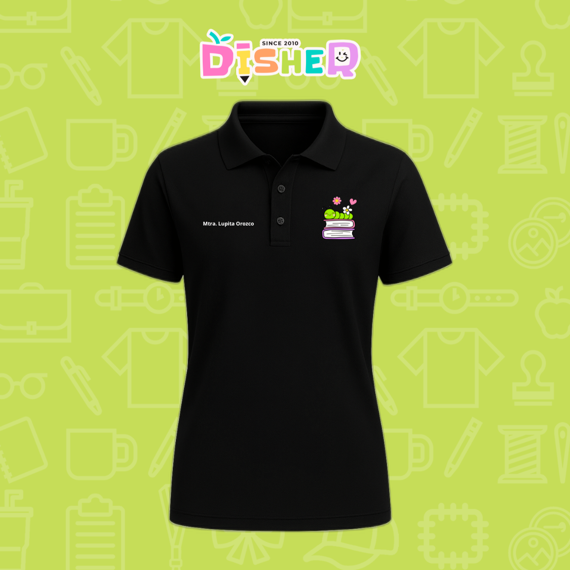 PBD-D-004 : Polo Bordada Dry Fit Dama I Gusanito libros