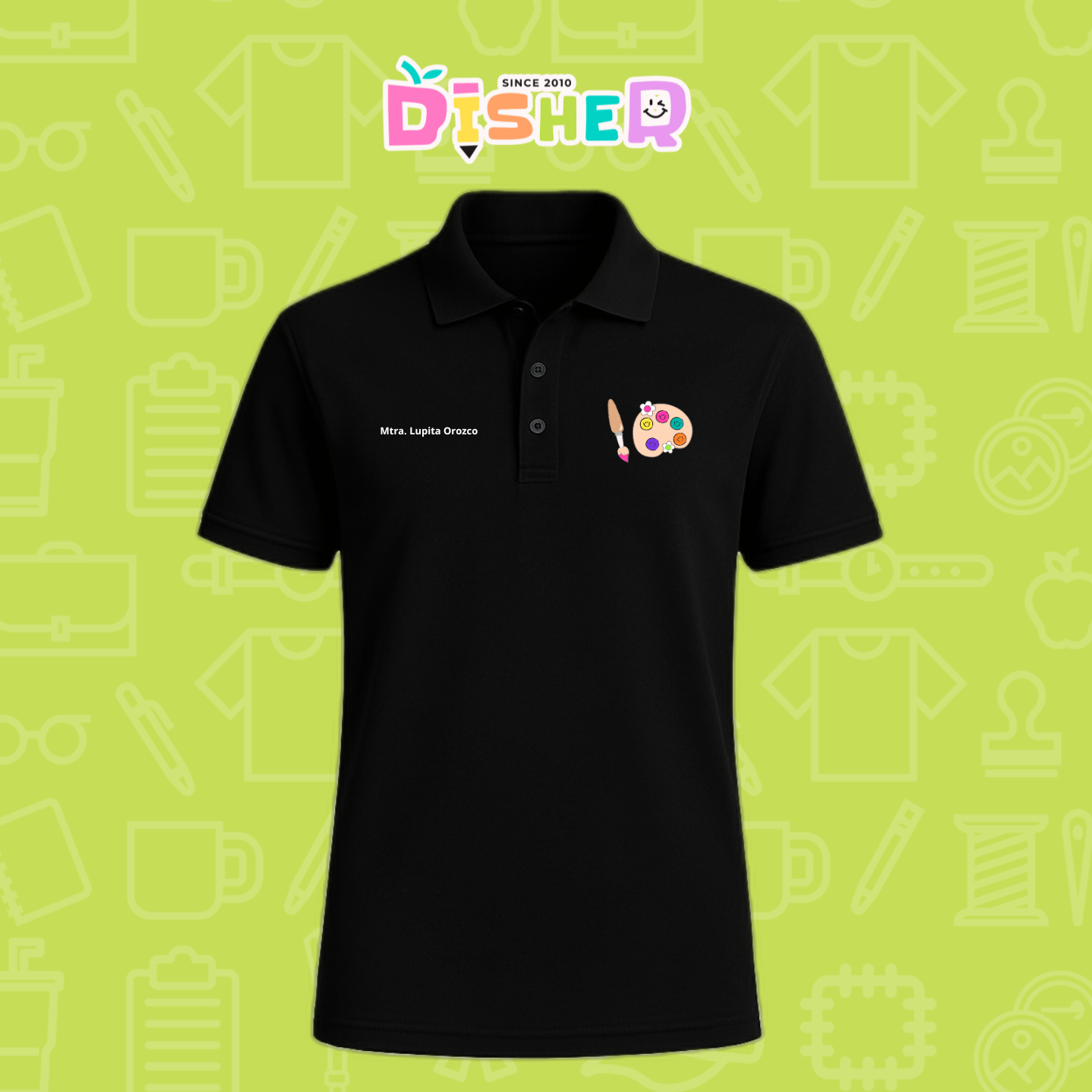 PBD-C-0058: Polo Bordada Dry Fit Caballero I Acuarelas