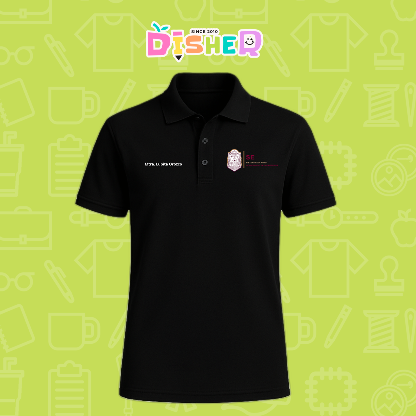 PBD-C-0097: Polo Bordada Dry Fit Caballero I Sistema Educativo BC
