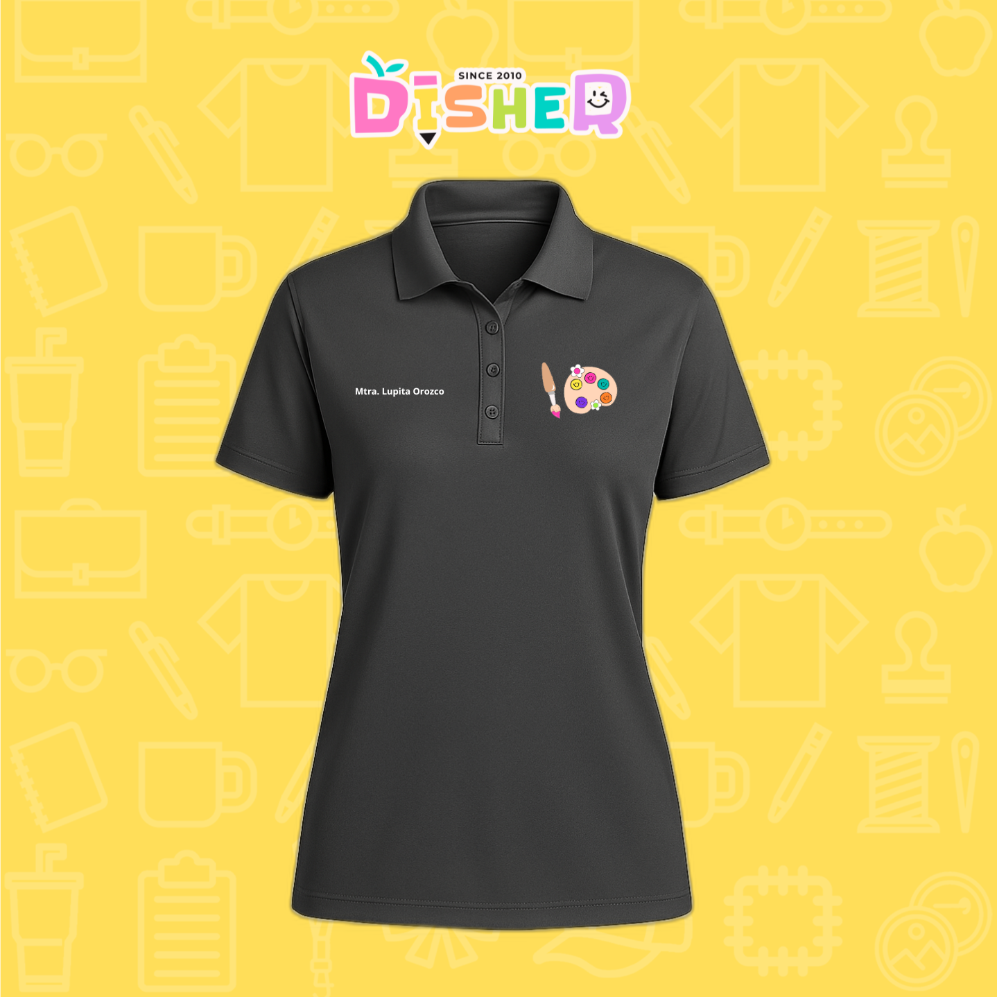 PBD-D-059: Polo Bordada Dry Fit Dama I Crayolas cajita