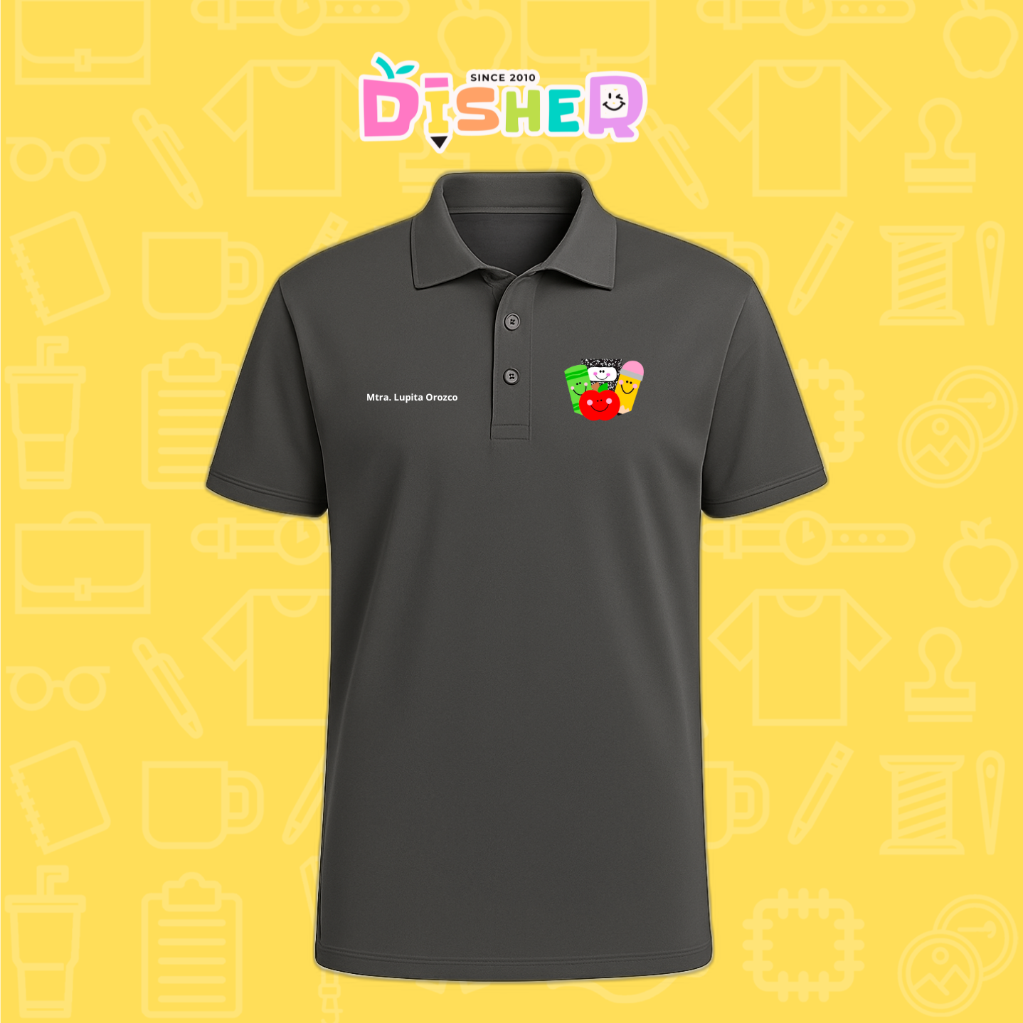 PBD-C-0032: Polo Bordada Dry Fit Caballero I Smile supplies