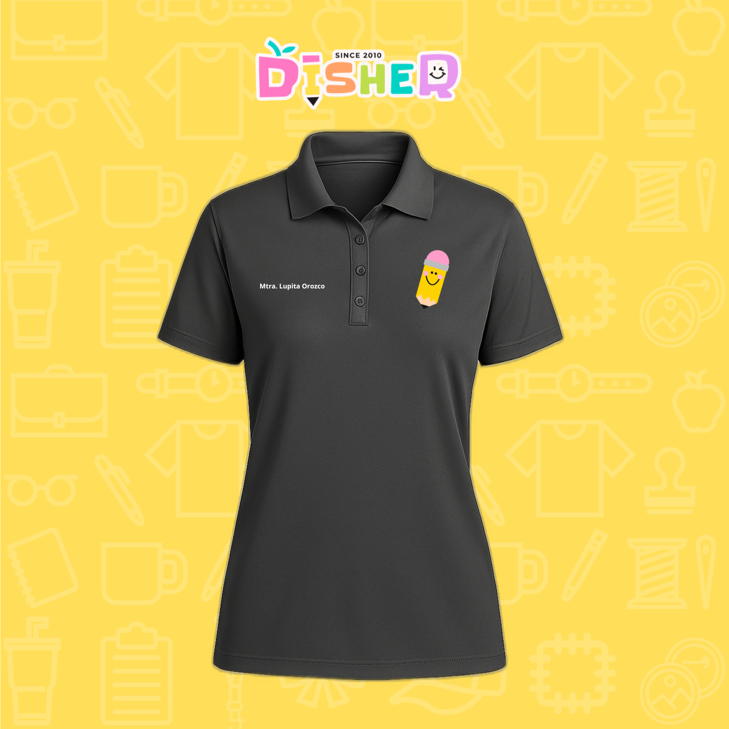 PBD-D-031: Polo Bordada Dry Fit Dama I Smile Pencil
