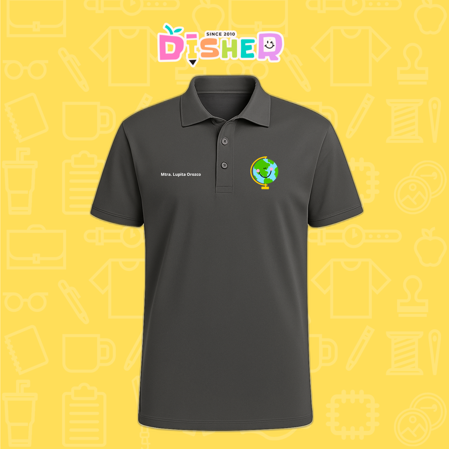 PBD-C-0034: Polo Bordada Dry Fit Caballero I Smile World