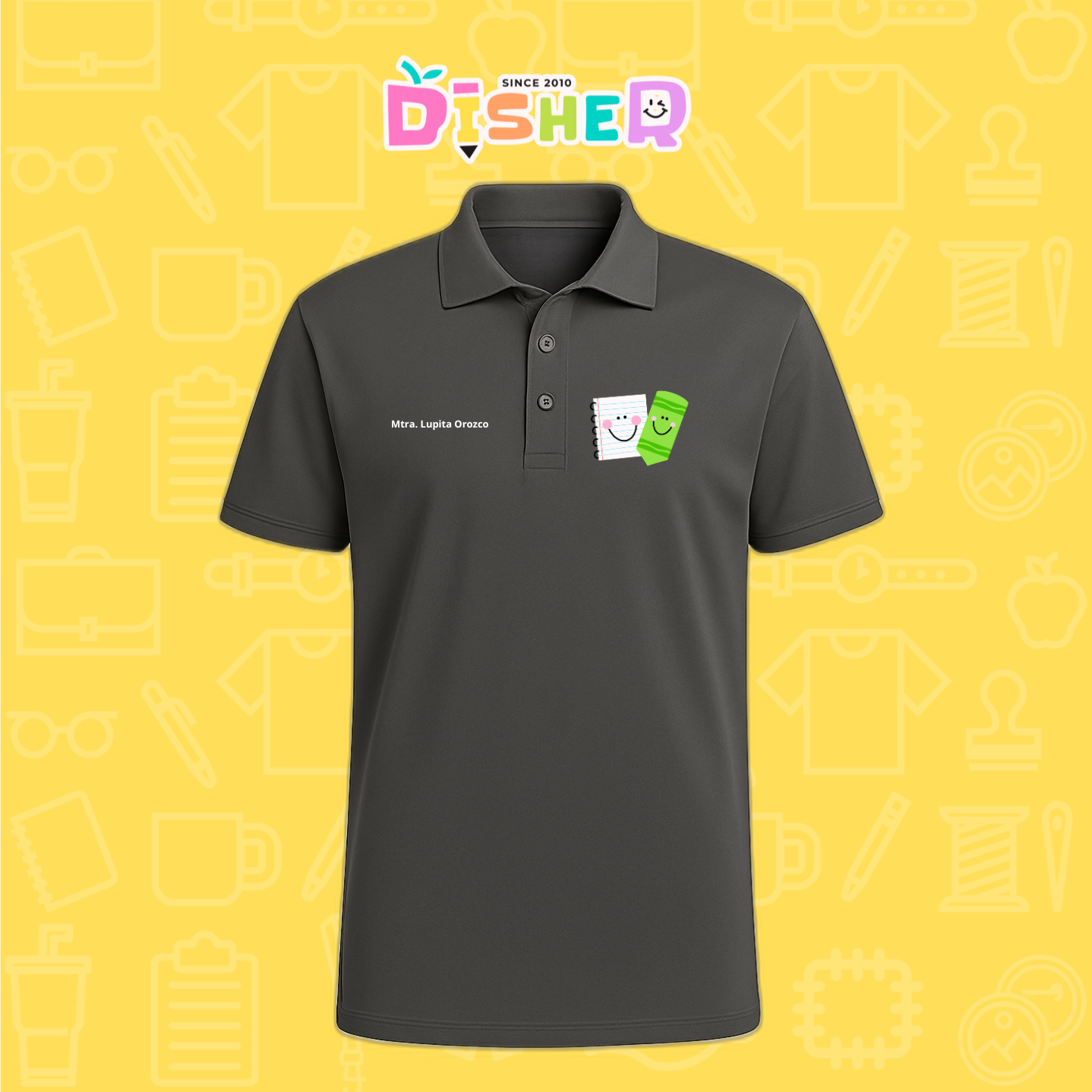 PBD-C-0033: Polo Bordada Dry Fit Caballero I Paper pencil