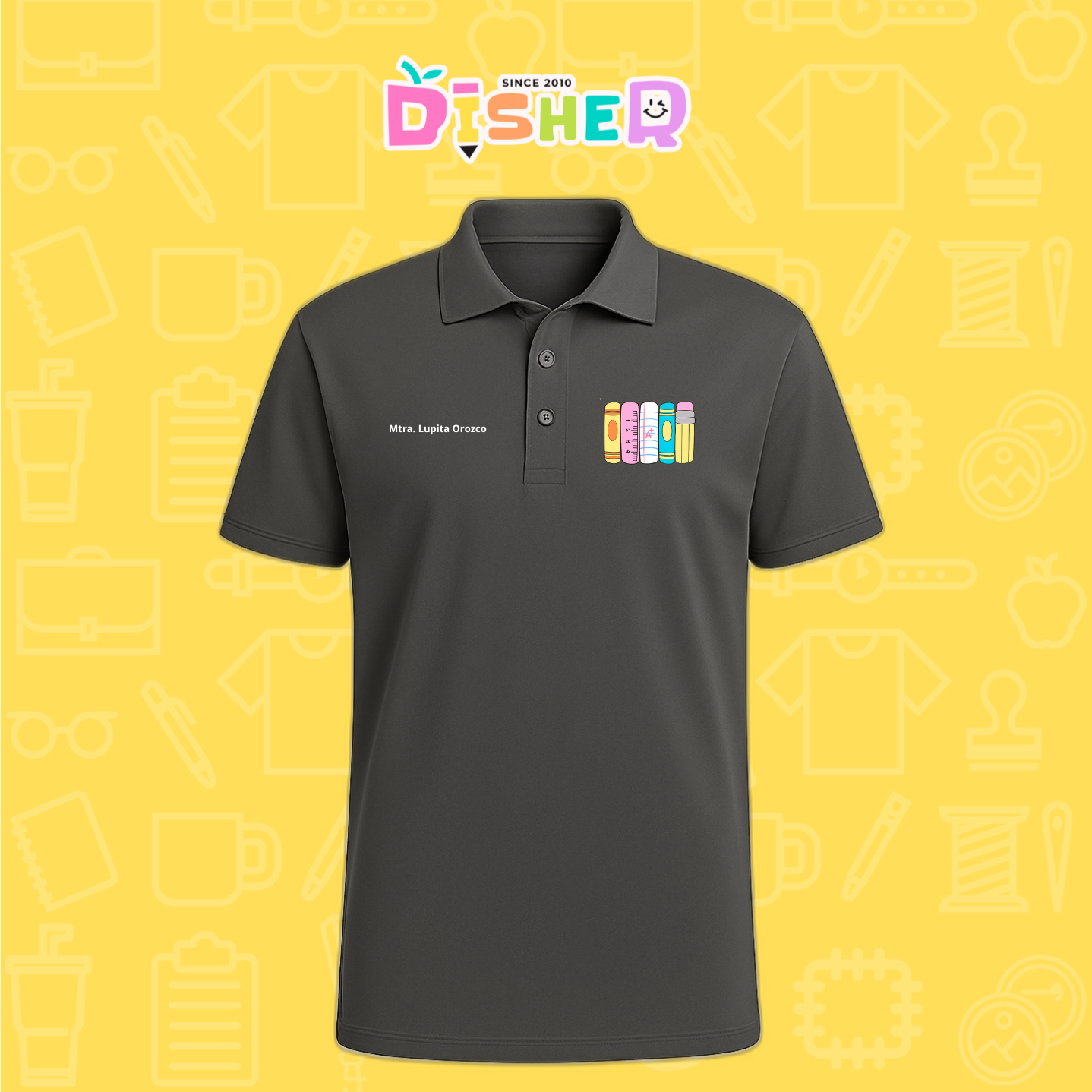 PBD-C-0055: Polo Bordada Dry Fit Caballero I Libros