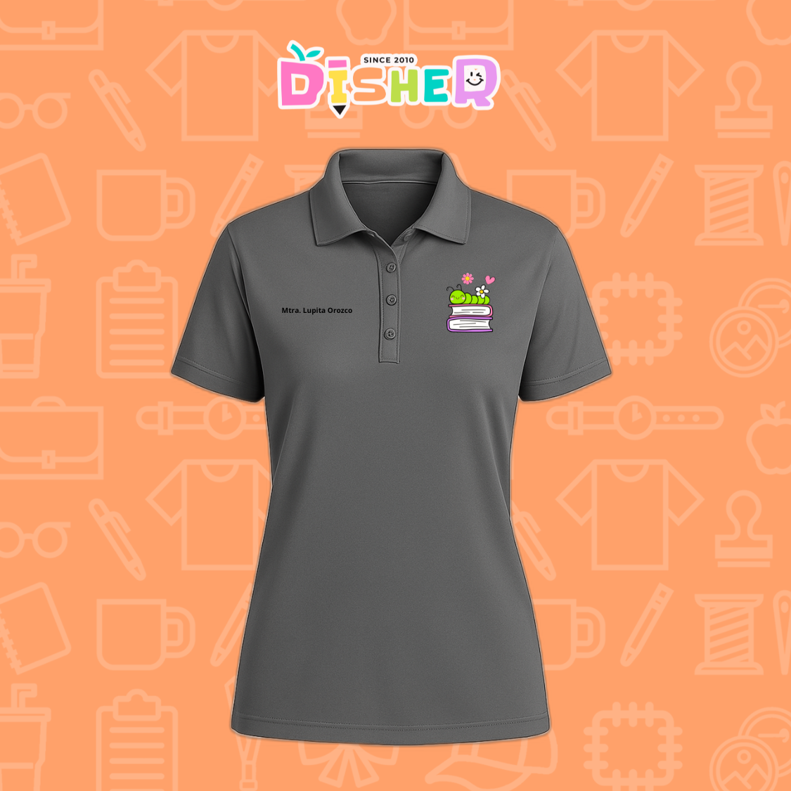 PBD-D-004 : Polo Bordada Dry Fit Dama I Gusanito libros