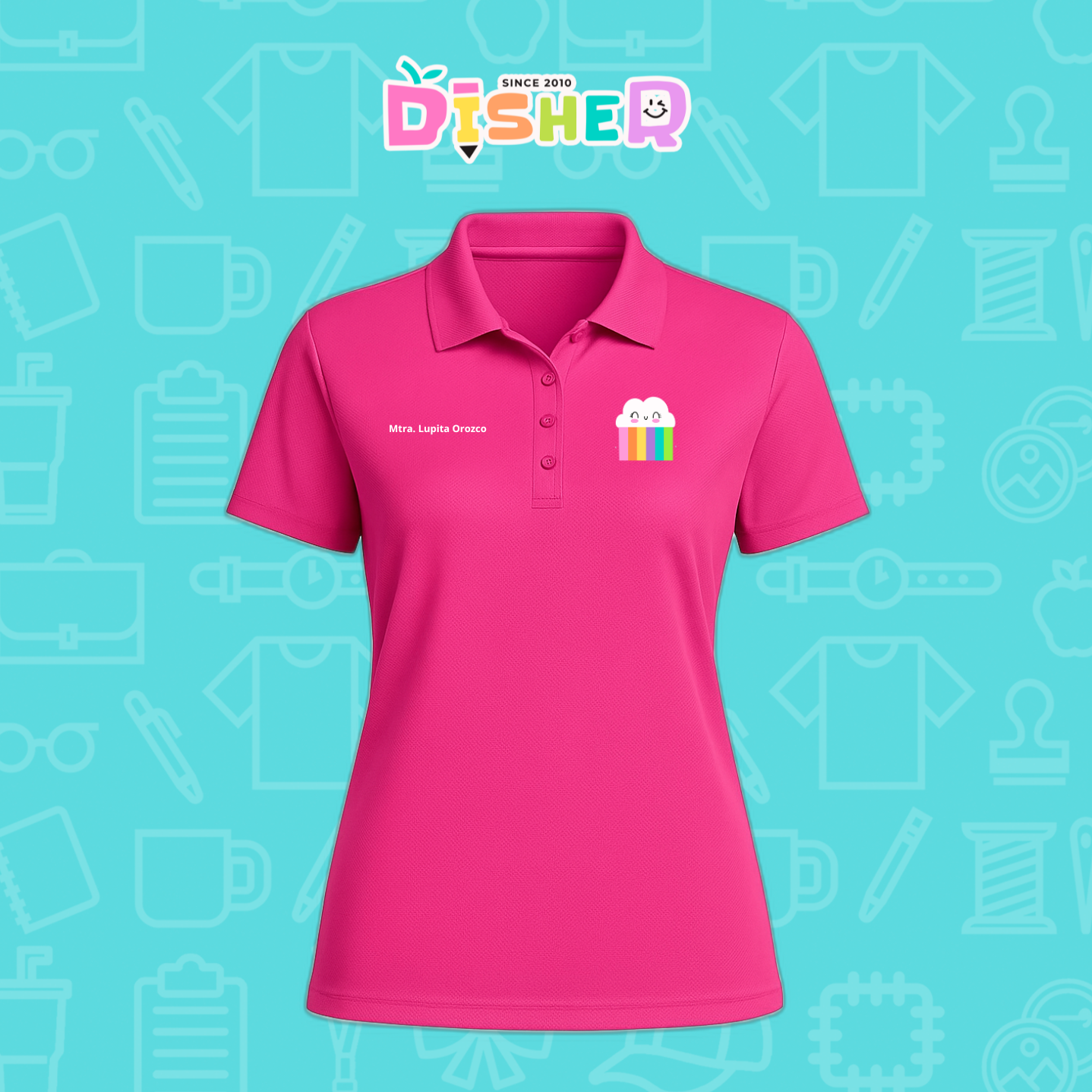 PBD-D-053: Polo Bordada Dry Fit Dama I Nubecita