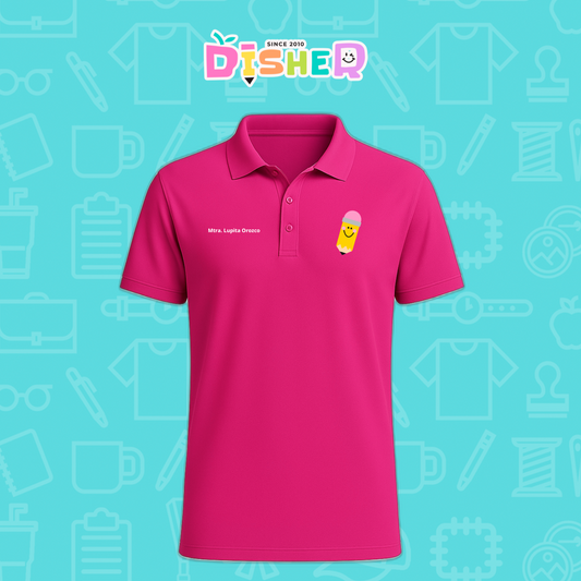 PBD-C-0031: Polo Bordada Dry Fit Caballero I Smile Pencil