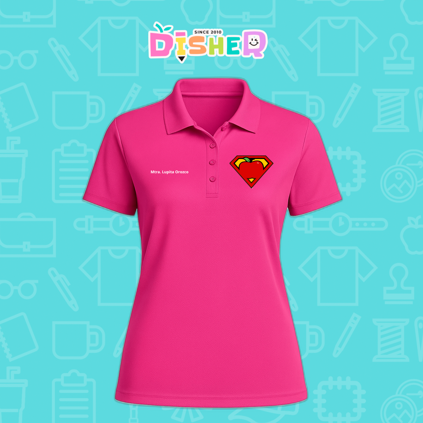 PBD-D-089: Polo Bordada Dry Fit Dama I Super Maestro
