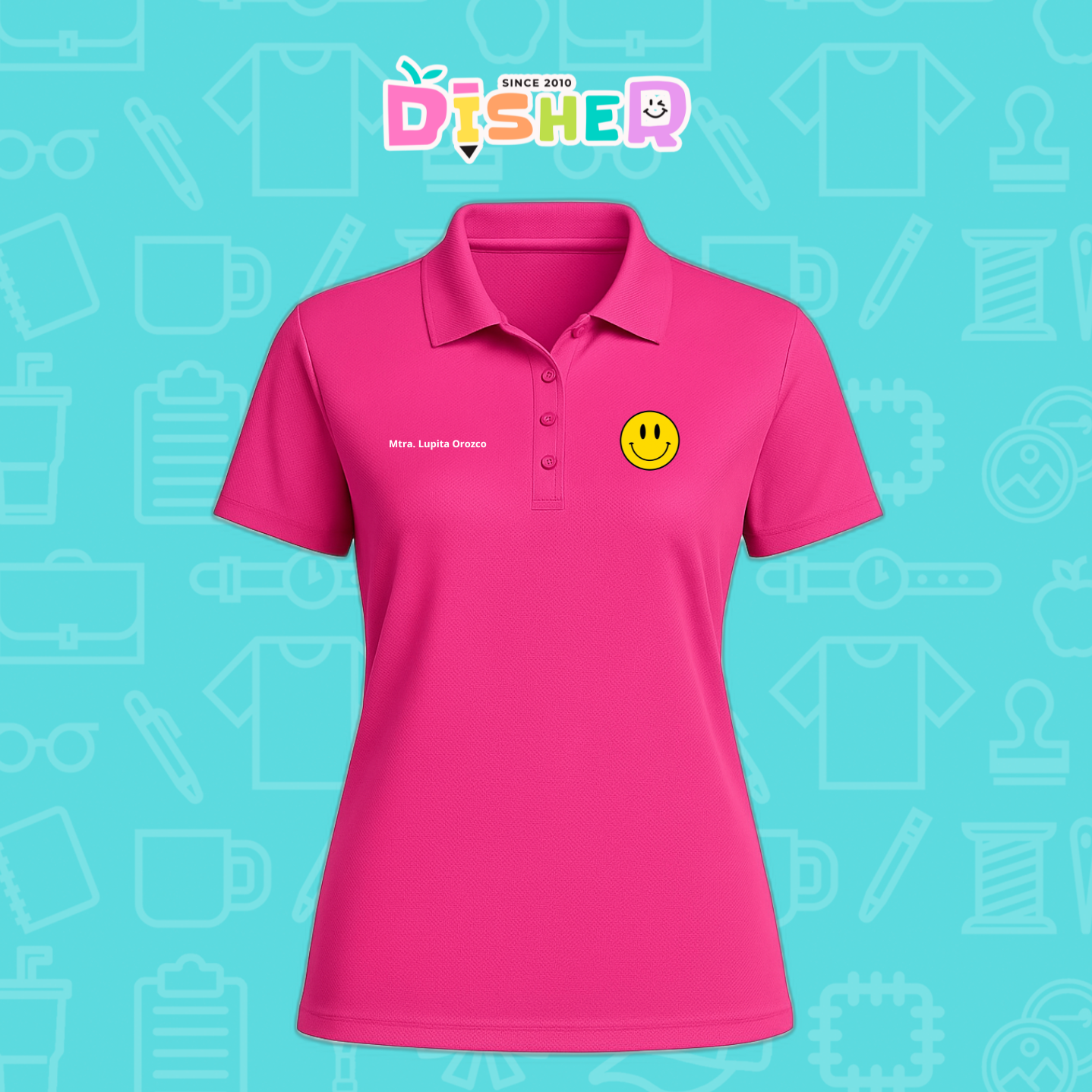 PBD-D-083: Polo Bordada Dry Fit Dama I Smily