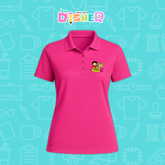 PBD-D-080: Polo Bordada Dry Fit Dama I Niños primaria