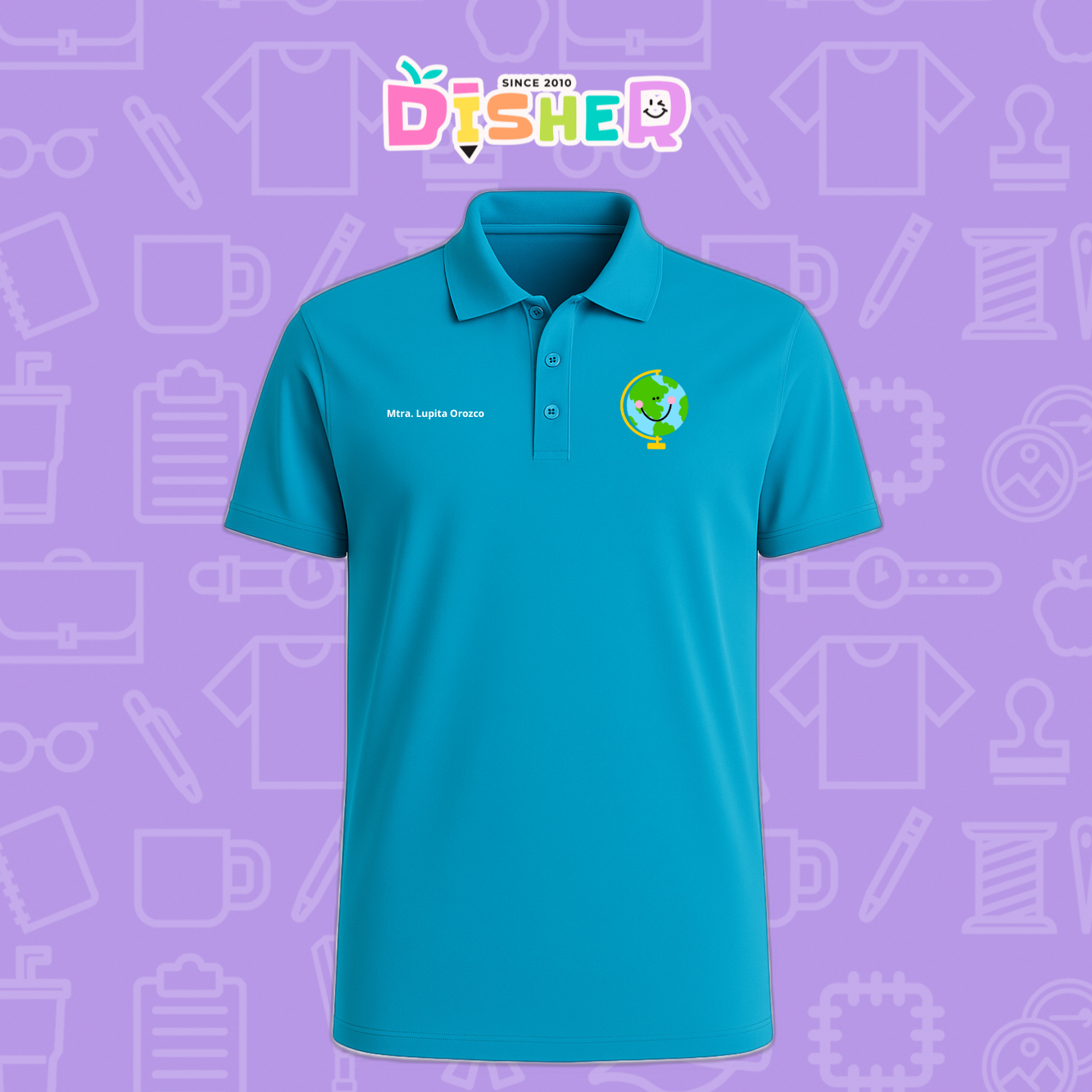 PBD-C-0034: Polo Bordada Dry Fit Caballero I Smile World