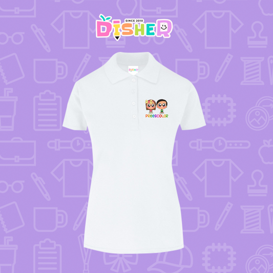 PBY-D-0002: Polo Bordada 50/50 Dama I Niños preescolar