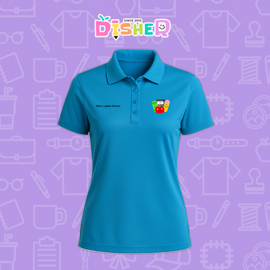 PBD-D-032: Polo Bordada Dry Fit Dama I Smile supplies