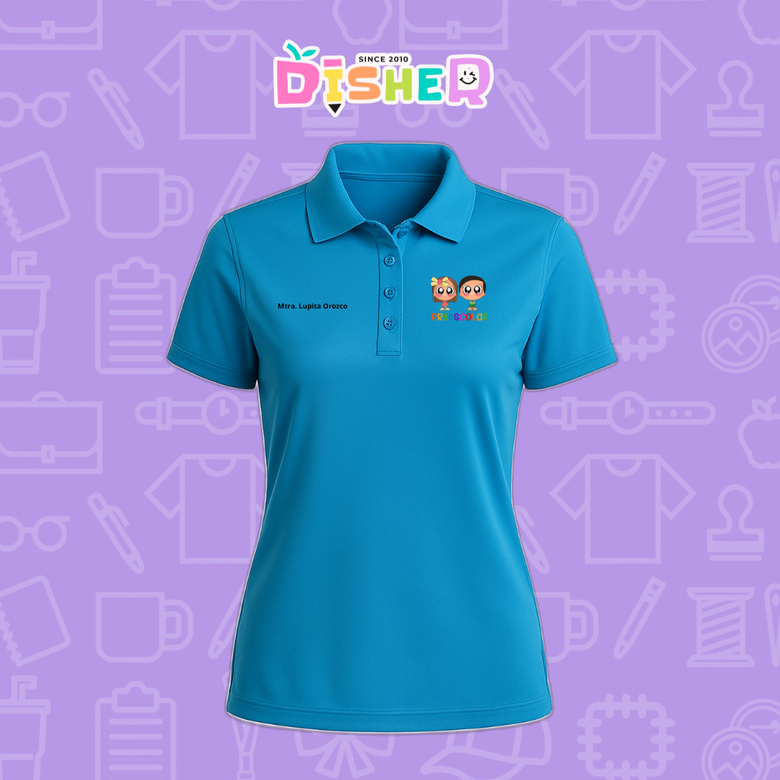 PBD-D-003 : Polo Bordada Dry Fit Dama I Starcitos Preescolar