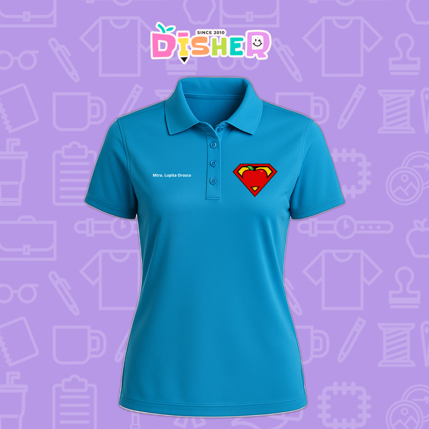 PBD-D-089: Polo Bordada Dry Fit Dama I Super Maestro