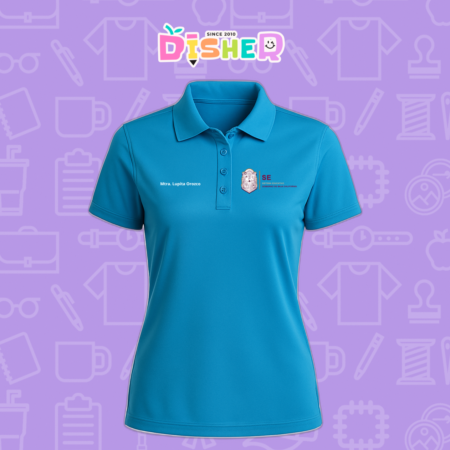 PBD-D-097: Polo Bordada Dry Fit Dama I Sistema Educativo BC