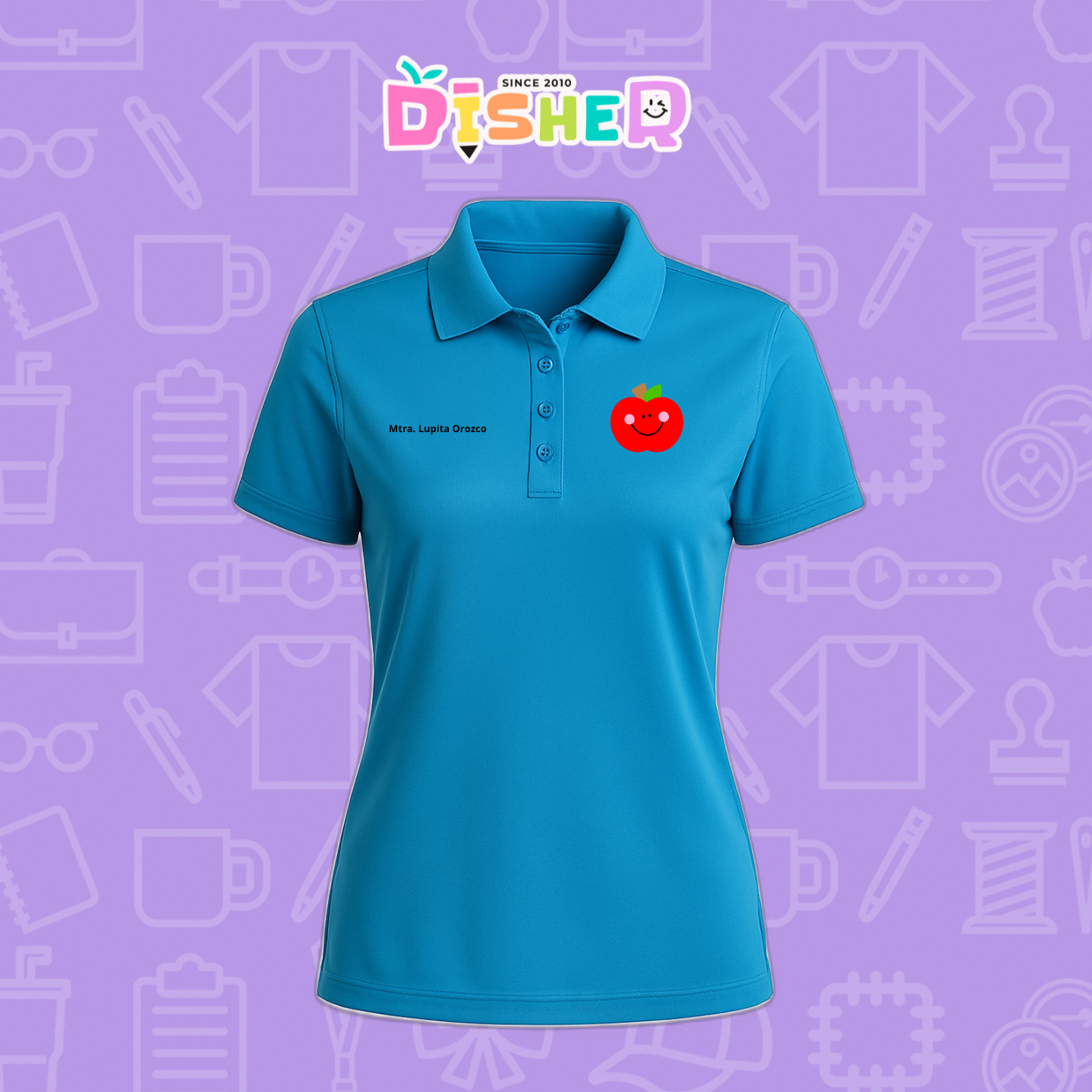 PBD-D-031: Polo Bordada Dry Fit Dama I Smile Pencil