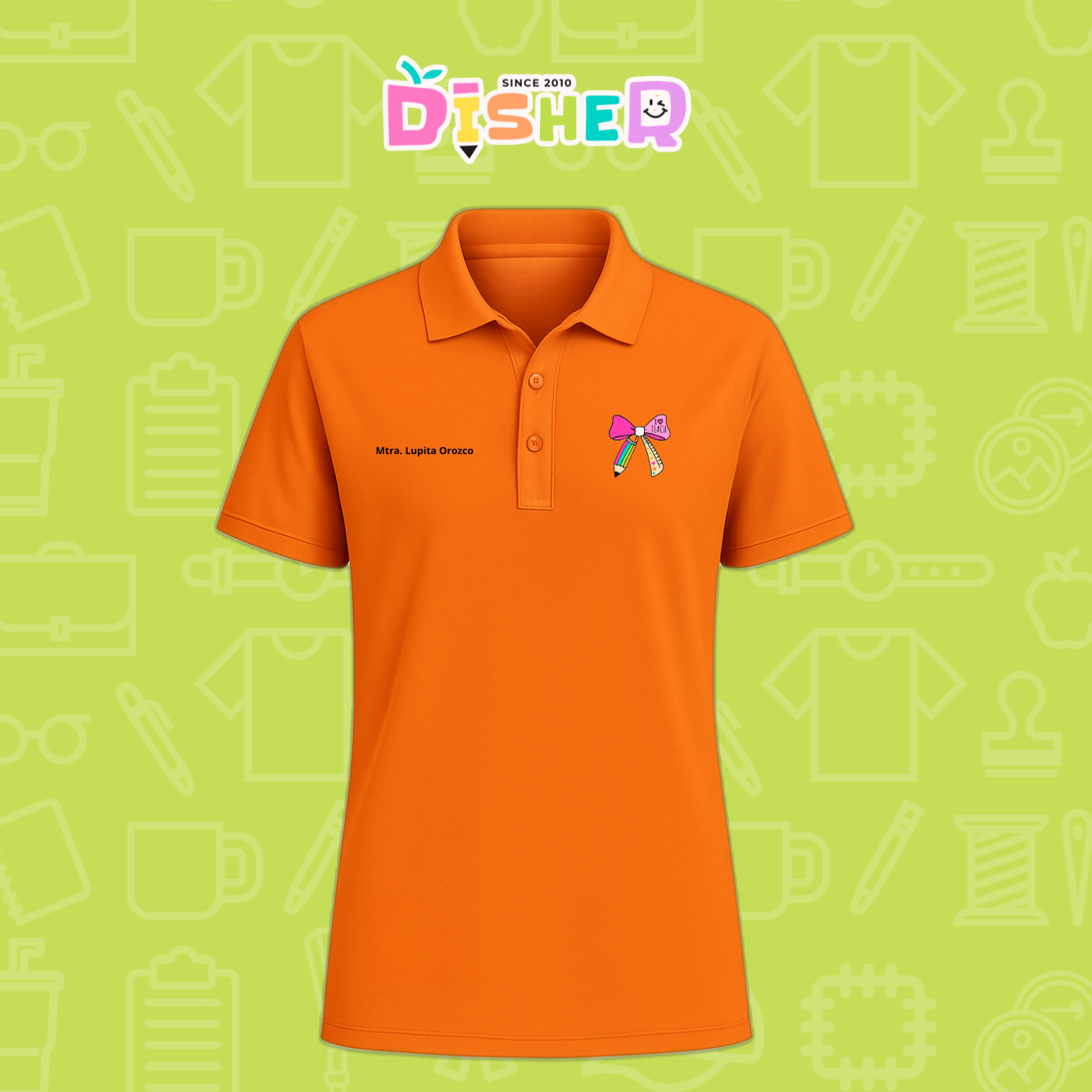 PBD-C-0040: Polo Bordada Dry Fit Caballero I Moño arcoiris