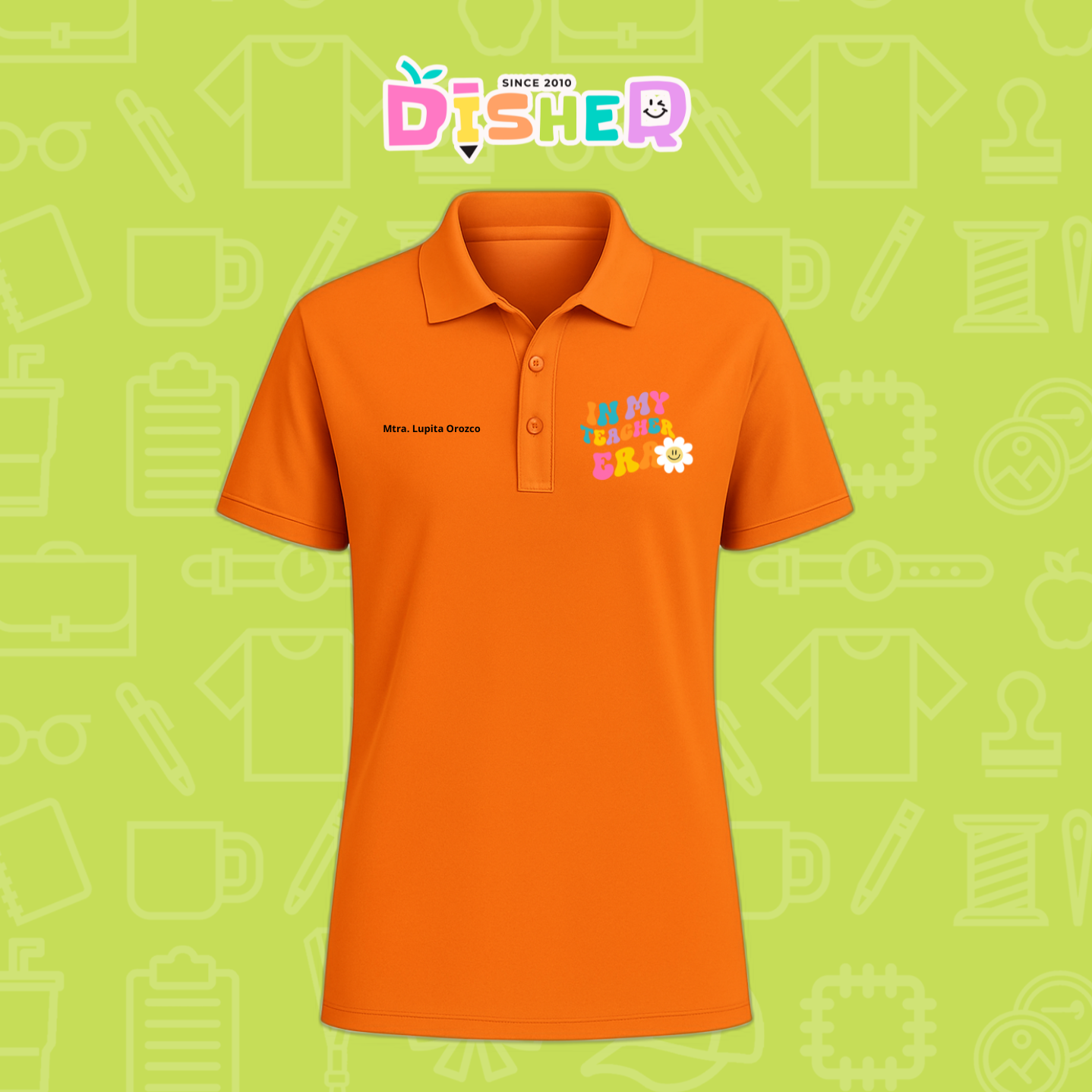 PBD-C-0028: Polo Bordada Dry Fit Caballero I In my teacher era