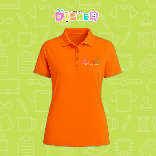 PBD-D-082: Polo Bordada Dry Fit Dama I Latidos