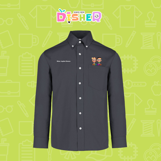 CBGL-C-003: Camisa Bordada Gabardina Manga Larga Caballero I Starcitos primaria