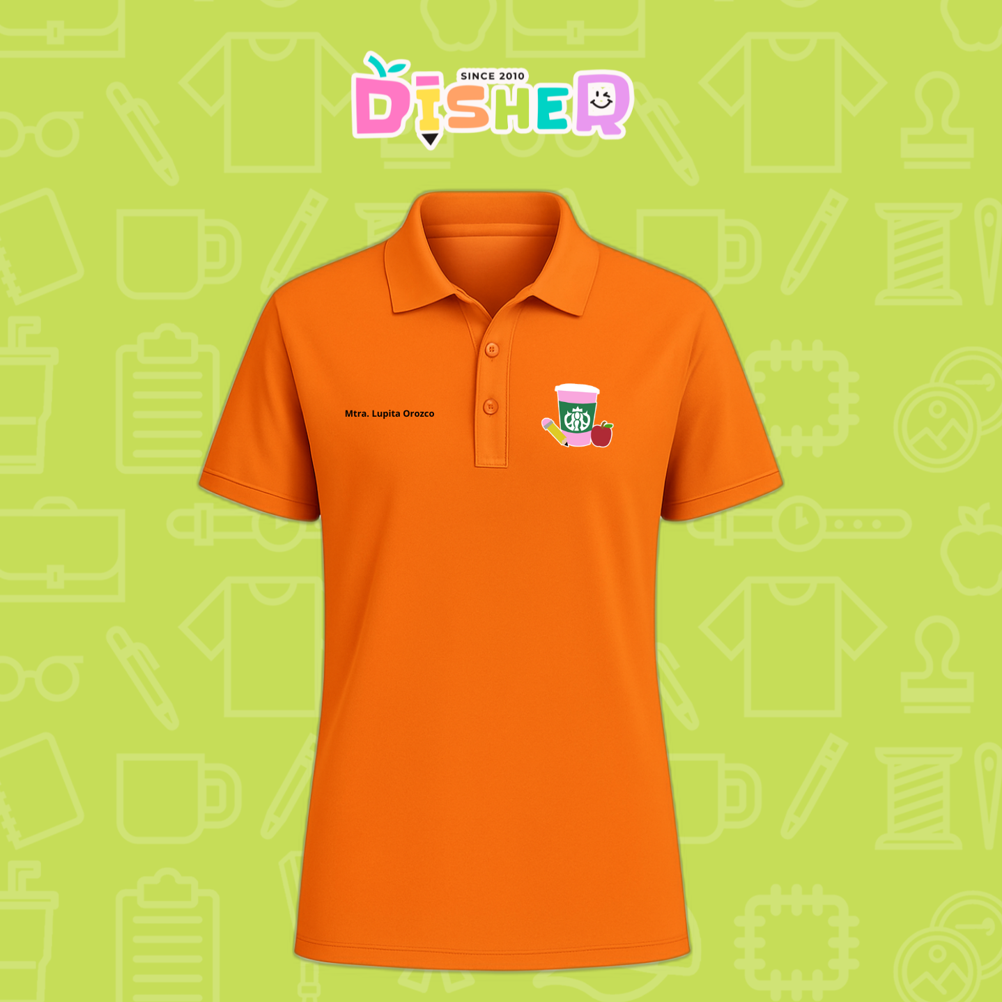 PBD-C-0037: Polo Bordada Dry Fit Caballero I Teacher Starbucks