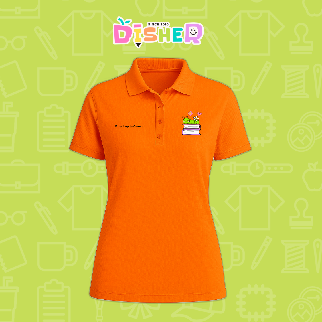 PBD-D-004 : Polo Bordada Dry Fit Dama I Gusanito libros