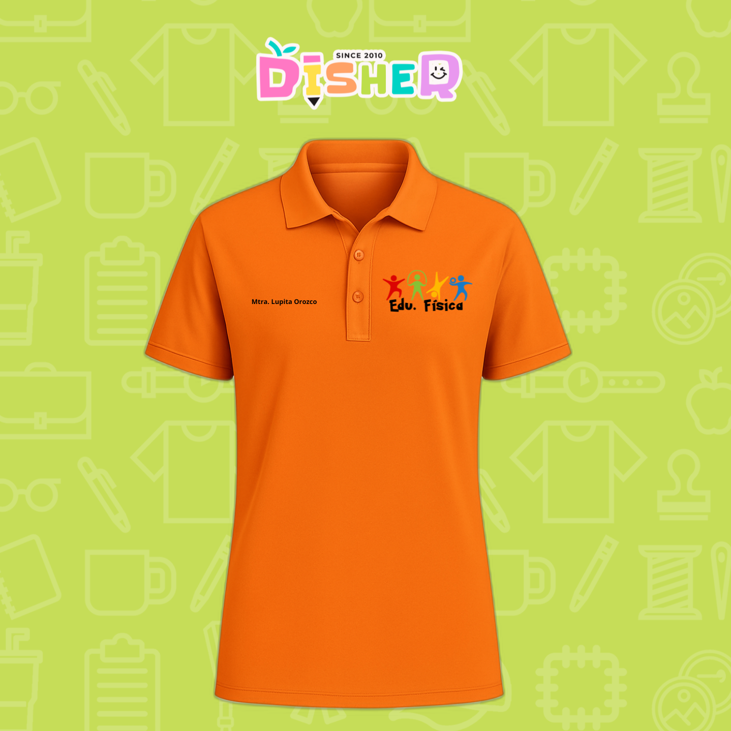 PBD-C-0091: Polo Bordada Dry Fit Caballero I Manzana lápices