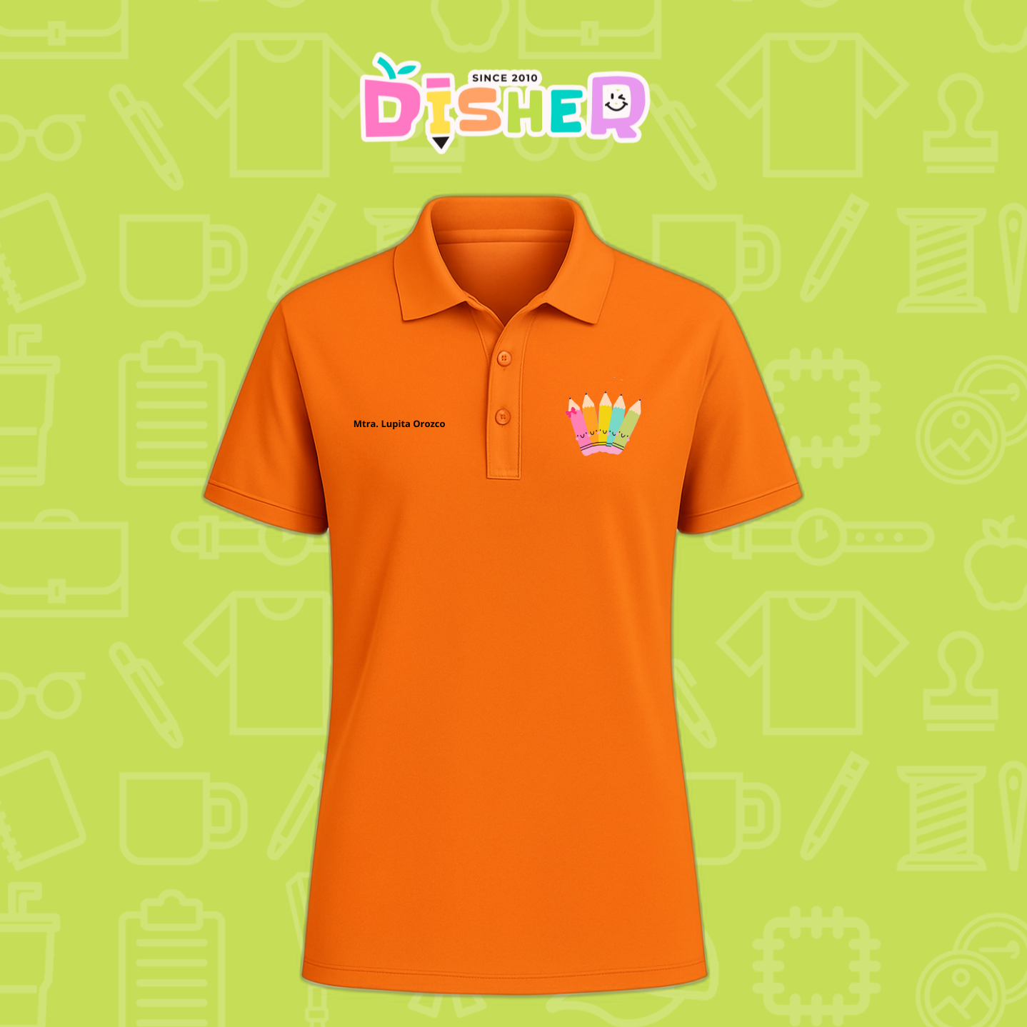 PBD-C-0042: Polo Bordada Dry Fit Caballero I Amigas crayolas