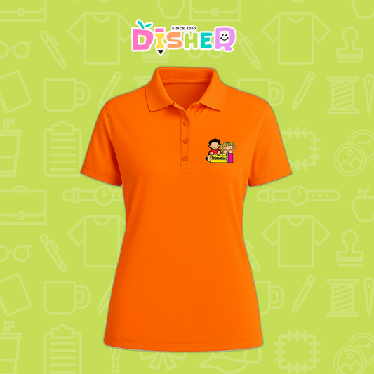 PBD-D-081: Polo Bordada Dry Fit Dama I Niños preescolar