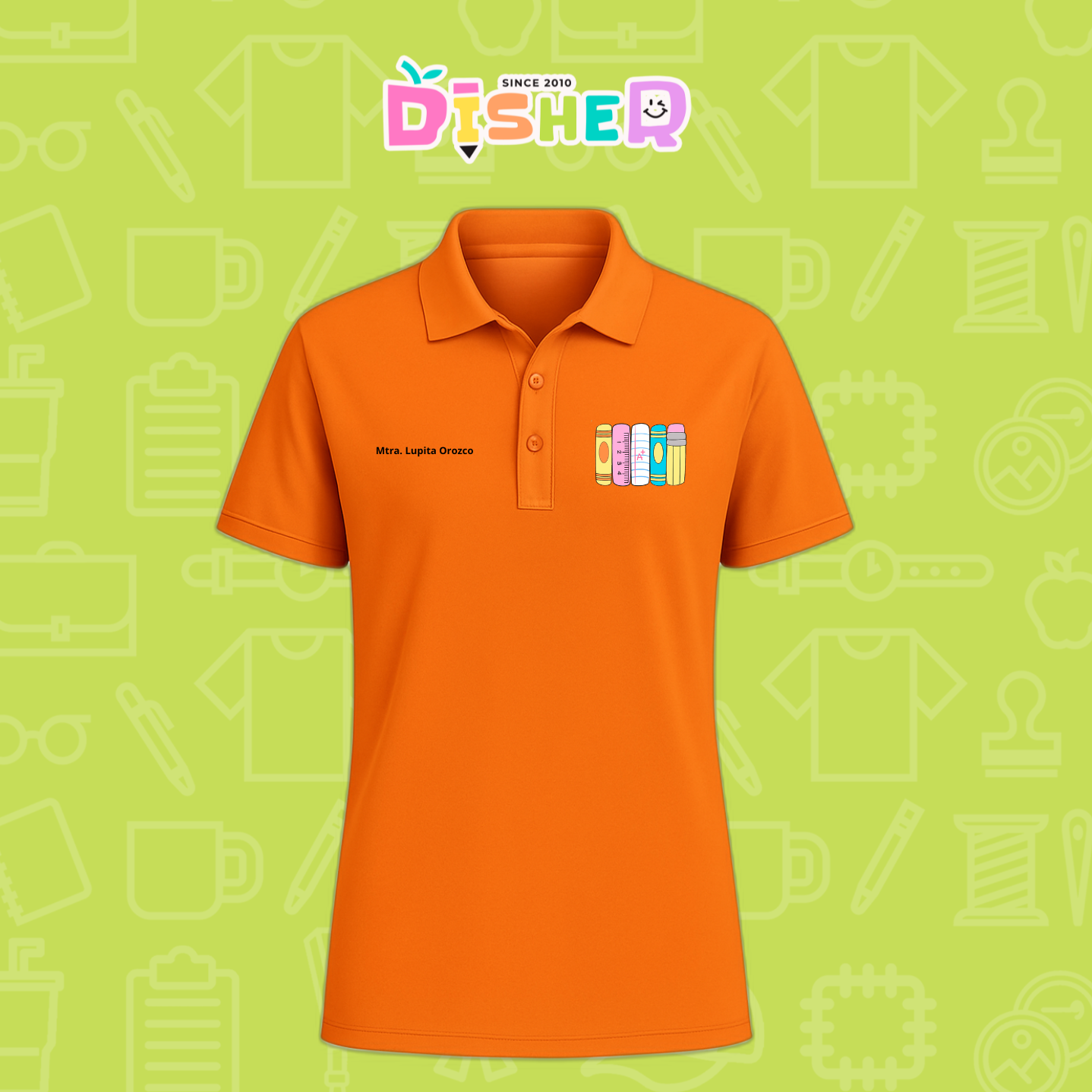 PBD-C-0055: Polo Bordada Dry Fit Caballero I Libros