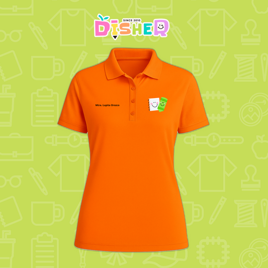 PBD-D-033: Polo Bordada Dry Fit Dama I Paper pencil