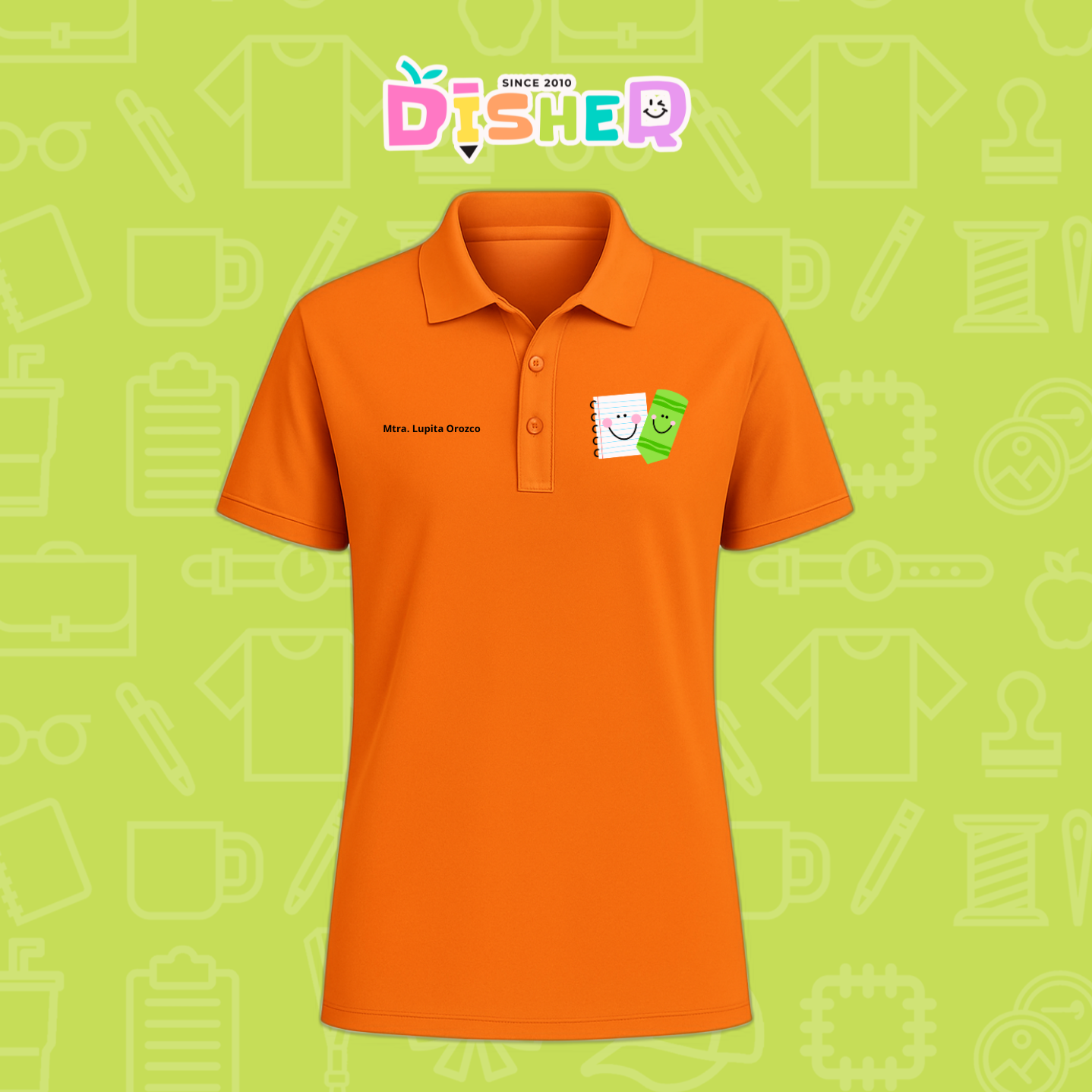 PBD-C-0033: Polo Bordada Dry Fit Caballero I Paper pencil