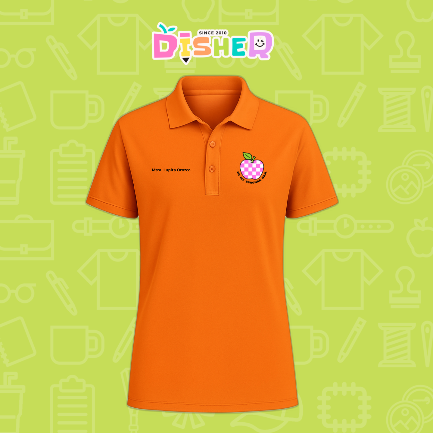 PBD-C-0026: Polo Bordada Dry Fit Caballero I Manzana cuadros